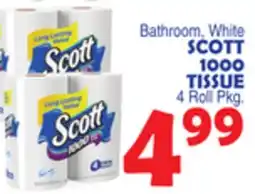 Bravo Supermarkets SCOTT 1000 TISSUE offer