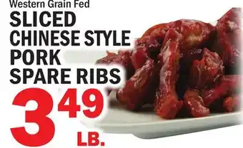 Bravo Supermarkets SLICED CHINESE STYLE PORK SPARE RIBS offer