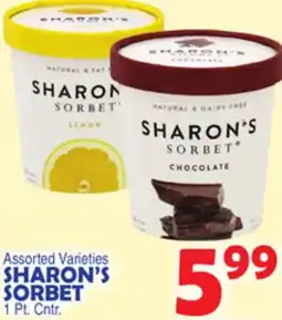 Bravo Supermarkets SHARON'S SORBET offer