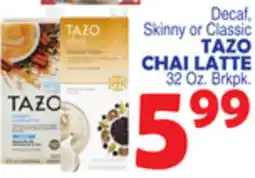 Bravo Supermarkets TAZO CHAI LATTE offer
