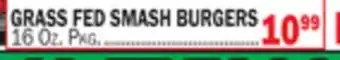 Bravo Supermarkets GRASS FED SMASH BURGERS offer