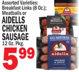 Bravo Supermarkets AIDELLS CHICKEN SAUSAGE offer