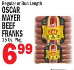 Bravo Supermarkets OSCAR MAYER BEEF FRANKS offer