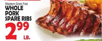 Bravo Supermarkets WHOLE PORK SPARE RIBS offer