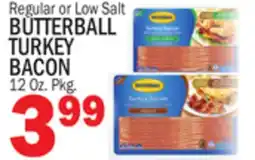 Bravo Supermarkets BUTTERBALL TURKEY BACON offer