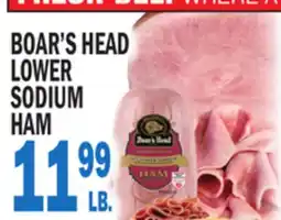 Bravo Supermarkets BOAR'S HEAD LOWER SODIUM HAM offer