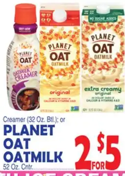Bravo Supermarkets PLANET OAT OATMILK (52 Oz. Ctr.) offer
