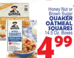 Bravo Supermarkets QUAKER OATMEAL SQUARES offer