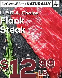 DeCicco & Sons U.S.D.A Choice Flank Steak offer