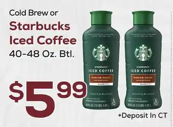 DeCicco & Sons Cold Brew or Starbucks Iced Coffee offer