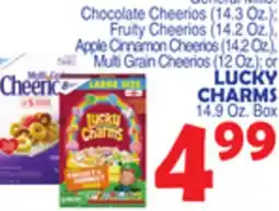 Bravo Supermarkets LUCKY CHARMS, 14.9 Oz. Box offer