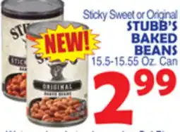 Bravo Supermarkets STUBB'S BAKED BEANS offer