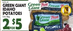 Bravo Supermarkets GREEN GIANT IDAHO POTATOES offer
