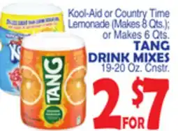 Bravo Supermarkets TANG DRINK MIXES, 19-20 Oz. Cnstr offer