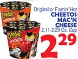 Bravo Supermarkets Original or Flamin' Hot CHEETOS MAC'N CHEESE offer