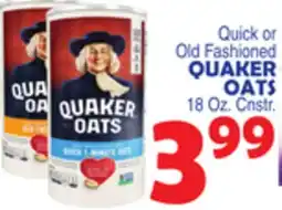Bravo Supermarkets QUAKER OATS offer