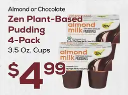 DeCicco & Sons Almond or Chocolate Zen Plant-Based Pudding 4-Pack offer