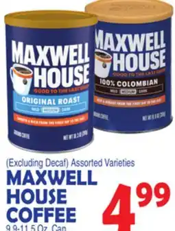 Bravo Supermarkets MAXWELL HOUSE COFFEE offer