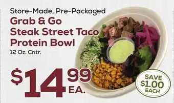 DeCicco & Sons Grab & Go Steak Street Taco Protein Bowl offer