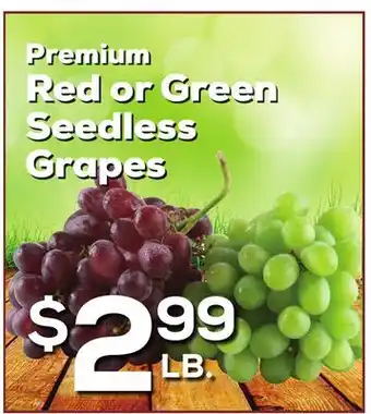 DeCicco & Sons Red or Green Seedless Grapes offer