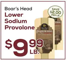 DeCicco & Sons Boar's Head Lower Sodium Provolone offer
