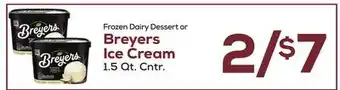 DeCicco & Sons Frozen Dairy Dessert or Breyers Ice Cream offer