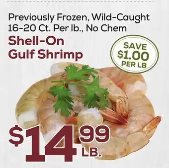 DeCicco & Sons Shell-On Gulf Shrimp offer
