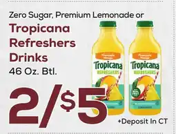 DeCicco & Sons Tropicana Refresher Drinks offer