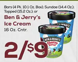 DeCicco & Sons Ben & Jerry's Ice Cream 16 Oz. Cntr offer