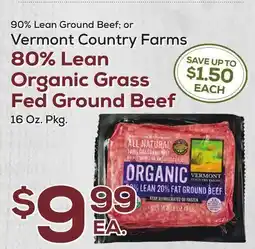 DeCicco & Sons 80% Lean Organic Grass Fed Ground Beef offer