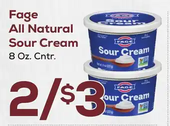 DeCicco & Sons Fage All Natural Sour Cream offer