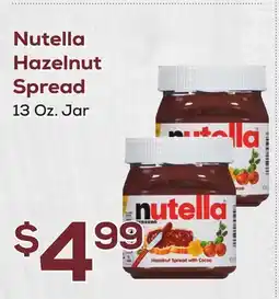 DeCicco & Sons Nutella Hazelnut Spread offer