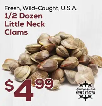 DeCicco & Sons 1/2 Dozen Little Neck Clams offer
