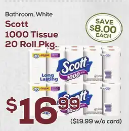 DeCicco & Sons Scott 1000 Tissue 20 Roll Pkg offer
