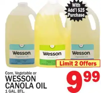 C Town WESSON CANOLA OIL offer