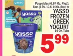 C Town YASSO FROZEN GREEK YOGURT, 14 Oz. Tubs offer