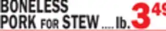 C Town BONELESS PORK FOR STEW offer