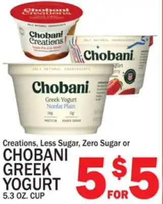 C Town CHOBANI GREEK YOGURT offer