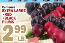 C Town EXTRA LARGE RED, BLACK PLUMS offer