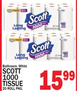 C Town Bathroom, White SCOTT 1000 TISSUE offer