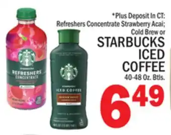C Town STARBUCKS ICED COFFEE offer