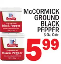 C Town McCORMICK GROUND BLACK PEPPER offer