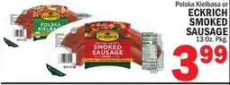 C Town ECKRICH SMOKED SAUSAGE offer