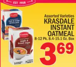 C Town KRASDALE INSTANT OATMEAL offer