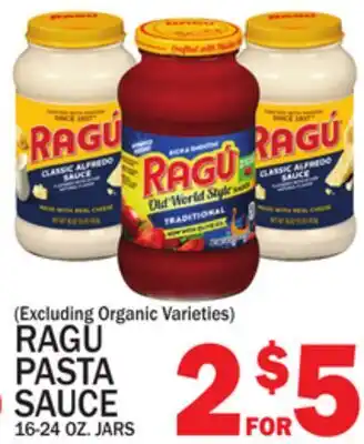 C Town RAGÚ PASTA SAUCE offer