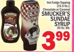 C Town SMUCKER'S SUNDAE SYRUP, 20 Oz. Btl offer