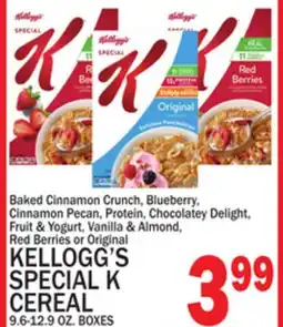 C Town KELLOGG'S SPECIAL K CEREAL 9.6-12.9 OZ. BOXES offer