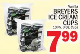 C Town BREYERS ICE CREAM CUPS offer
