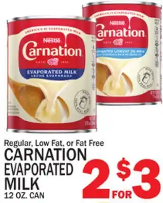 C Town CARNATION EVAPORATED MILK offer