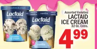 C Town LACTAID ICE CREAM offer